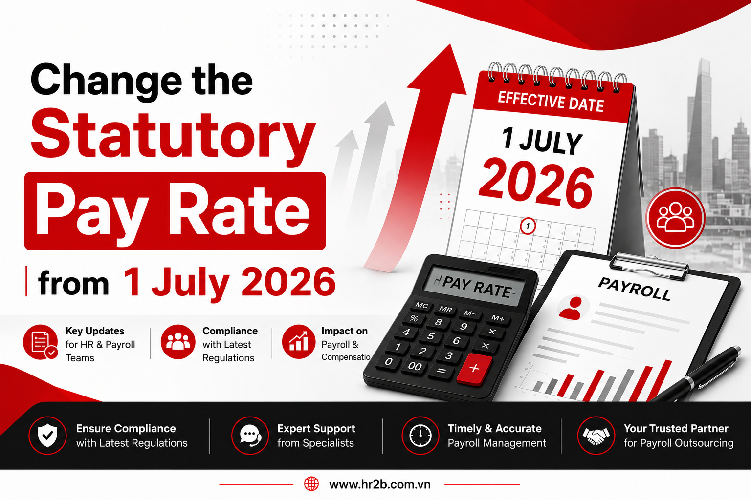 Change the Statutory Pay Rate from 1 July 2026